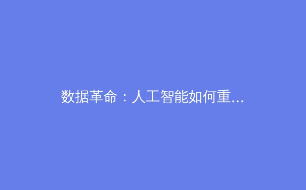 数据革命：人工智能如何重塑现代体育的战术分析与人才选拔 - 2